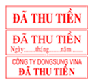 Khắc dấu ĐÃ THU TIỀN